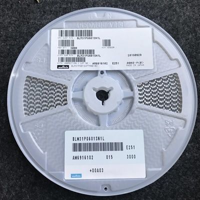 BLM31PG601SN1L 600Ω Ferrite Bead 1206 ขนาด 3A ปัจจุบันระดับสูง ความขัดขวางสูง@100MHz AEC-Q200 -55°C ถึง +125°C