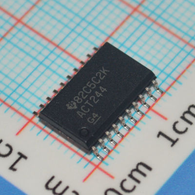 SN74ACT244DWR บัฟเฟอร์แบบ Octal 3.3V/5V ขับกระแส 24mA SOIC-20 ความเร็ว 4.5ns เข้ากันได้กับ TTL -40°C ถึง +85°C