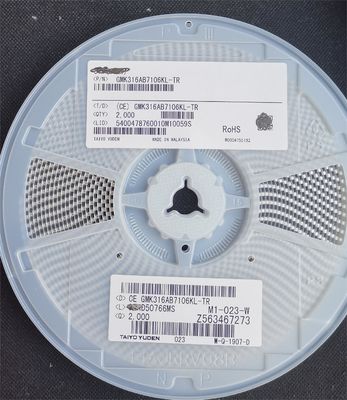 GMK316AB7106KL-TR 10μF 16V MLCC X5R 1206 ±10% Tol Low ESR -55°C ถึง +85°C AEC-Q200