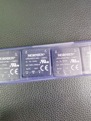 URB4805YMD-10WR3 ตัวแปลง DC-DC 5V 10W อินพุตกว้าง 4:1 (9-36V) ประสิทธิภาพ 94% SIP-7 -40°C ถึง +85°C