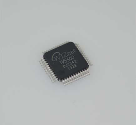 W5500 แฮร์ดไวด์ TCP/IP ชิป SPI อินเตอร์เฟซ 10/100Mbps Ethernet 32KB บัฟเฟอร์ 3.3V -40°C ถึง +85°C