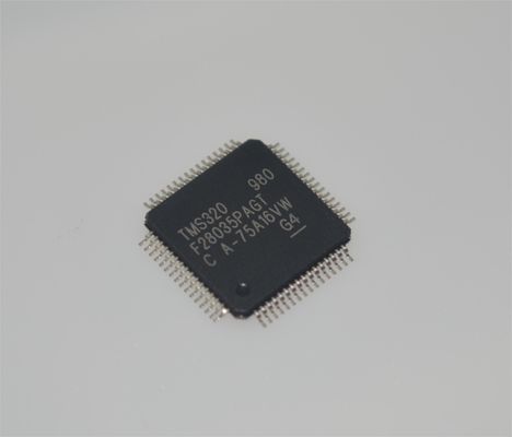 TMS320F28035PAGT 60MHz C2000 MCU 128KB แฟลช 12 บิต ADC 16 PWM TQFP-64 -40 °C ถึง +105 °C