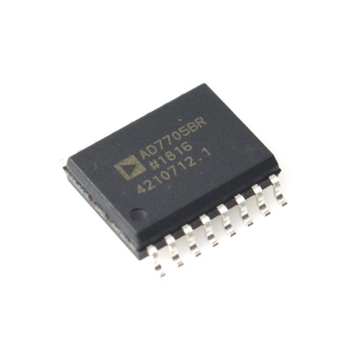 AD7705BRZ ADC 16 บิต ความละเอียดเสียงต่ํา 3V / 5V การทํางานบนชิป ฟิลเตอร์ SPI อินเตอร์เฟซ พลังงานต่ํา -40 °C ถึง + 85 °C ระดับอุตสาหกรรม