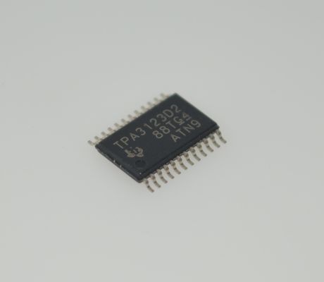 TPA3123D2PWPR ประเภท D แอมเปอร์ 15W สเตเรีย 92% ประสิทธิภาพ 8-26V การป้องกันความร้อนในอัตราการเข้าที่กว้าง ต่ํา THD + N การเริ่มต้นที่ไม่มีป๊อป คอมแพคต TSSOP-28 EMI ลดเสียง Hi-Fi