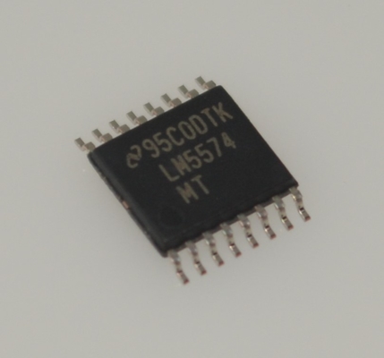 LM5574MTX ตัวแปลง DC/DC แบบ Step-Down 75V Wide Input 3A พร้อม MOSFET 170mΩ ในตัว ปรับความถี่ได้ 50kHz-1MHz ป้องกันความร้อน/UVLO/OCP -40°C ถึง +125°C แพ็คเกจ TSSOP-16