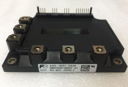 6MBP80RTA060F-01 โมดูล IPM 600V 80A รวม IGBT และ HVIC Driver ลดการสูญเสีย ความน่าเชื่อถือสูง มีระบบป้องกันในตัว แพ็คเกจ DIP ขนาดกะทัดรัด สำหรับมอเตอร์ไดรฟ์และ UPS
