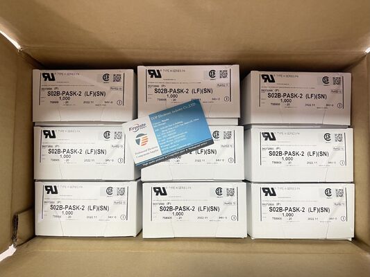 S02B-PASK-2 2 ตำแหน่ง ระยะพิทช์ 2.0 มม. หัวต่อ PA Series แบบ Top Entry แบบ Through Hole ชุบดีบุก พิกัด 3A 100V AC สำหรับการเชื่อมต่อสายไฟกับบอร์ดและอุปกรณ์อิเล็กทรอนิกส์ขนาดกะทัดรัด