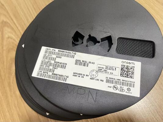 MMBTA92LT1G PNP ทรานซิสเตอร์ 300V VCEO 500mA Ic SOT-23 แรงดันไฟฟ้าสูงความอิ่มตัวต่ำการสลับอย่างรวดเร็วสำหรับโทรคมนาคมและอุตสาหกรรม