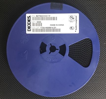 BZT52C3V0-7-F ไดโอดซีเนอร์ 3.0V กำลังไฟ 500mW ความคลาดเคลื่อน ±5% แพ็คเกจขนาดเล็ก SOD-123 กระแสไฟรั่วต่ำ เหมาะสำหรับควบคุมแรงดันไฟฟ้าและป้องกันในอุปกรณ์อิเล็กทรอนิกส์ขนาดเล็ก