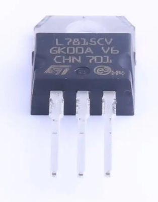 L7815CV-DG 15V 1.5A ระบบควบคุมเส้นตรง TO-220 การป้องกันความร้อน/วงจรสั้น ± 4% ความแม่นยํา -40°C ถึง +125°C