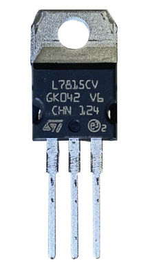 L7815CV-DG 15V 1.5A ระบบควบคุมเส้นตรง TO-220 การป้องกันความร้อน/วงจรสั้น ± 4% ความแม่นยํา -40°C ถึง +125°C
