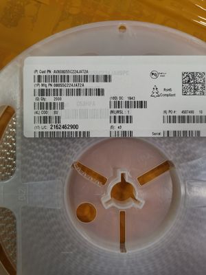 08055C224JAT2A 220nF MLCC 50V, X7R ± 5% Tol 0805 -55°C ถึง +125°C ESRต่ํา