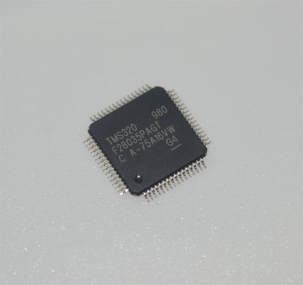 TMS320F28035PAGT 60MHz C2000 MCU 128KB แฟลช 12 บิต ADC 16 PWM TQFP-64 -40 °C ถึง +105 °C