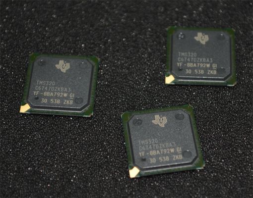 TMS320C6747DZKBA3 DSP แบบ Dual-Core 456MHz 3648MBPS 32KB L1 Cache 256KB RAM BGA-256 -40°C ถึง +100°C Industrial DSP