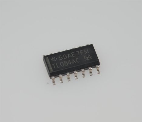 TL084ACDR Quad Precision JFET Op Amp แอมพลิฟายเออร์ปฏิบัติการ JFET ความแม่นยำแบบ Quad แบนด์วิดท์ 4MHz อัตราการหมุน 13V/μs แหล่งจ่ายไฟ ±18V อคติอินพุต 3pA SOIC-14 -40°C ถึง +125°C