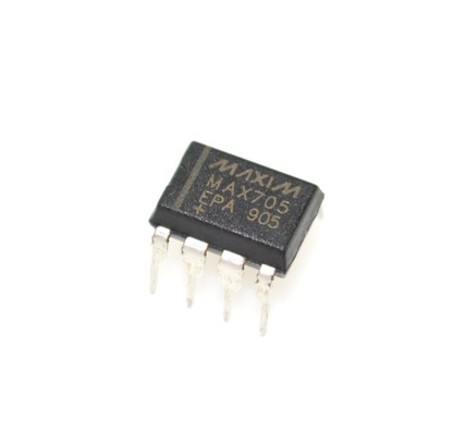 MAX705EPA ตัวควบคุมไมโครโปรเซสเซอร์ 4.65V Threshold พัลส์รีเซ็ต 200ms แหล่งจ่ายไฟ 5V DIP-8 -40°C ถึง +85°C