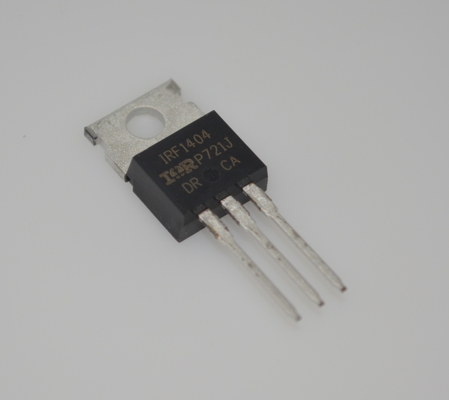 IRF1404PBF 40V 162A N-Channel MOSFET พร้อม RDS(on) ต่ำพิเศษ 1.7mΩ แพ็คเกจ TO-220 ทดสอบ Avalanche 100% สวิตชิ่งเร็ว ความหนาแน่นพลังงานสูง และความน่าเชื่อถือระดับอุตสาหกรรม