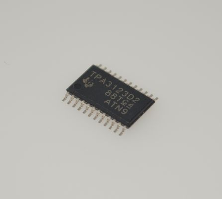 TPA3123D2PWPR ประเภท D แอมเปอร์ 15W สเตเรีย 92% ประสิทธิภาพ 8-26V การป้องกันความร้อนในอัตราการเข้าที่กว้าง ต่ํา THD + N การเริ่มต้นที่ไม่มีป๊อป คอมแพคต TSSOP-28 EMI ลดเสียง Hi-Fi