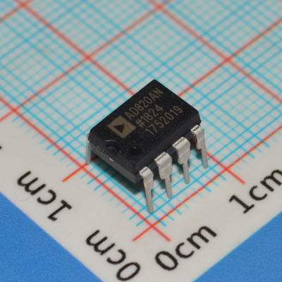 AD820AN Op-Amp แบนด์วิดธ์ 5MHz อัตราการเปลี่ยนแปลง 16V/µs แหล่งจ่ายไฟเดี่ยว/คู่ กระแสไฟต่ำ 1.8mA เอาต์พุตแบบ Rail-to-Rail -40°C~125°C 8-Pin DIP/SOIC เกรดอุตสาหกรรม