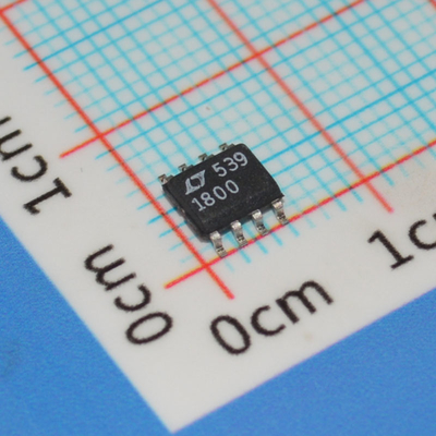LT1800CS8#PBF Op Amp 100MHz Gain BW 450V/µs อัตราการหมุน 3.5nV/√Hz สัญญาณรบกวน 2.7-12.6V Supply Rail-to-Rail I/O 8-Pin SOIC -40°C ถึง 85°C พลังงานต่ำ