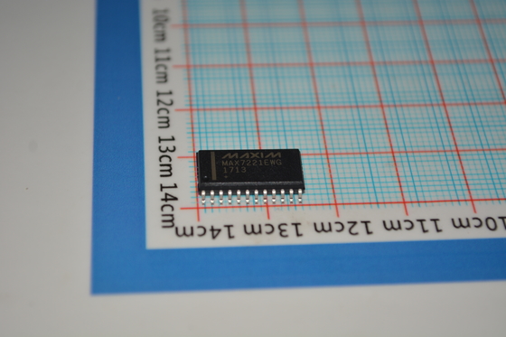 MAX7221EWG+T 8-digit LED Display Driver พร้อมอินเตอร์เฟซ SPI 10MHz Serial Data Rate 2.7V-5.5V การทํางาน