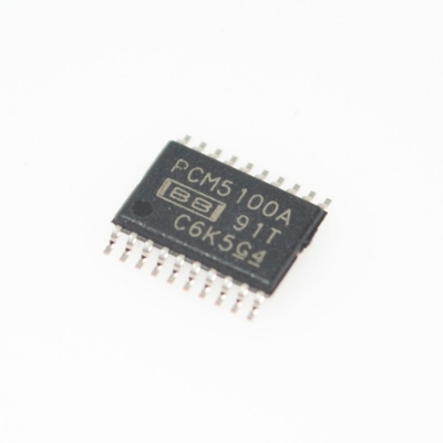 PCM5100APWR Advanced 32-bit 384kHz Stereo DAC 112dB SNR, <0.001% THD+N Integrated LP Filter 2VRMS Output Low Jitter Single Supply (2.7-5.5V) TSSOP-16 ขนาดเล็กสําหรับเสียง Hi-Fi พกพา