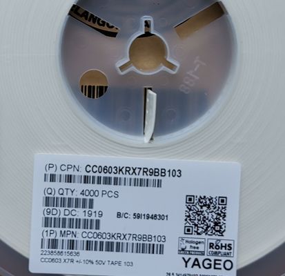 CC0603JRNPO0BN200 ตัวเก็บประจุ NPO 200pF เหมาะสำหรับวงจรความถี่สูง ขนาด 0603 เสถียรภาพสูงมาก ESR ต่ำ ค่า Q สูง ค่าความแม่นยำสูง ประสิทธิภาพเหนือกว่า เป็นไปตามมาตรฐาน RoHS