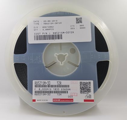 RB521SM-30 ไดโอด Schottky 30V 200mA พร้อม VF ต่ำพิเศษ สวิตชิ่งความเร็วสูง AEC-Q101 SOD-523 ปราศจากฮาโลเจน ป้องกันขั้วย้อนกลับสำหรับอุปกรณ์อิเล็กทรอนิกส์ยานยนต์