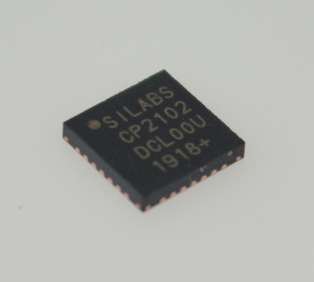 CP2102-GMR USB-UART Bridge Single-Chip Solution Integrated USB & Crystal 9600 bps ถึง 2 Mbps Baud 512-Byte Buffer GPIO ครบครัน คอมแพคต์ QFN ไดรเวอร์ไรท์ฟรี