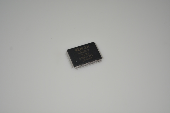 KSZ8997 9-Port 10/100 Managed Switch with QoS VLAN Energy Detection Auto-MDI/MDIX 3.3V Operation Industrial Temper (-40°C ถึง +85°C) แพคเกจ PQFP 128 ปินและการจัดการการจราจรระดับสูง