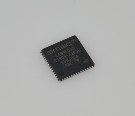 LAN9500A-ABZJ Advanced USB 2.0 to 10/100 Ethernet Controller with Hi-Speed 480Mbps Integrated MAC/PHY and EEPROM Ultra-Low Power Industrial Temp ESD ที่แข็งแกร่งและ QFN 36 ปินที่คอมแพคต์สําหรับการออกแบบที่ฝัง