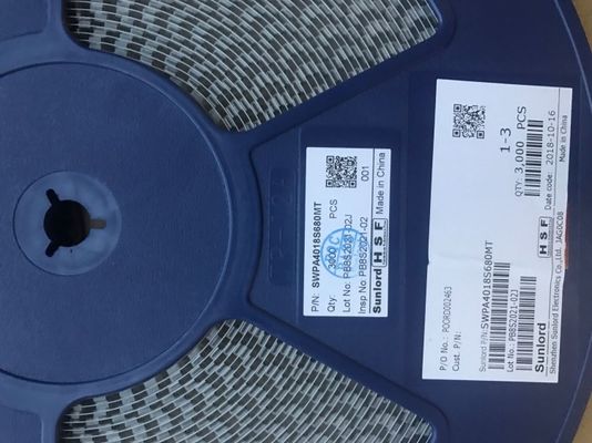 SWPA4018S680MT ตัวเหนี่ยวนำไฟฟ้า 68μH พร้อมค่าความคลาดเคลื่อน 20% ขนาด 4018 กระแสไฟอิ่มตัว 1.24A กระแสไฟเพิ่มขึ้น 1.15A โครงสร้างแบบมีฉนวนป้องกัน อุณหภูมิ -40°C ถึง 125°C เป็นไปตามมาตรฐาน RoHS บรรจุภัณฑ์แบบเทปและรีล