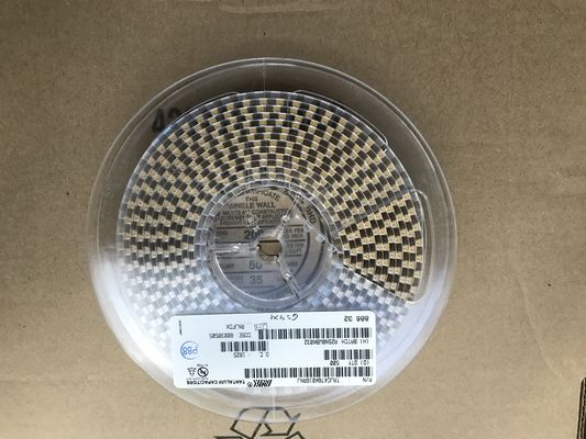 GRM0335C1H5R6BA01D 5.6pF ±0.1pF 0402 MLCC พร้อมค่าแรงดันไฟฟ้า 50V ไดอิเล็กทริก C0G (NP0) เพื่อความเสถียรสูงสุด ค่า Q สูงมาก การสูญเสียน้อยมาก ปราศจากฮาโลเจน และบรรจุภัณฑ์แบบ Tape and Reel สำหรับวงจรอานนท์