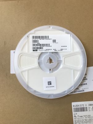 GRM188R71C222KA01D 2.2nF MLCC พิกัดแรงดัน 16V ไดอิเล็กทริก X7R ขนาด 0603 ค่าความคลาดเคลื่อน 10% ประสิทธิภาพเสถียรภาพสูง เหมาะสำหรับวงจรกรองและวงจรเรโซแนนซ์