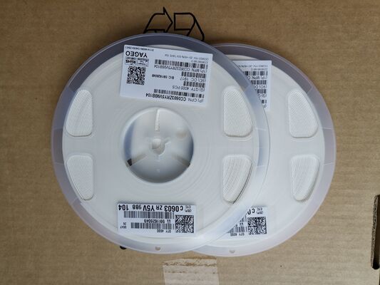 Compact 0603 MLCC 0.1μF (104) Capacitance 5.9V เรท อัลตรต่ํา ESR/ESL ความถี่สูง ผลงานคงที่ Y5V Dielectric ขนาดเล็ก เหมาะสําหรับการแยกและกรองใน PCBs หนา