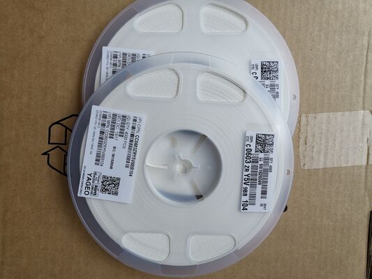 Compact 0603 MLCC 0.1μF (104) Capacitance 5.9V เรท อัลตรต่ํา ESR/ESL ความถี่สูง ผลงานคงที่ Y5V Dielectric ขนาดเล็ก เหมาะสําหรับการแยกและกรองใน PCBs หนา