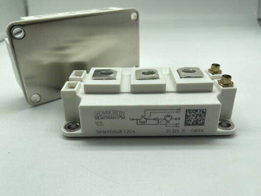 SKM400GB12E4 โมดูล IGBT 1200V 400A Low Vce(sat) ทนทานต่อไฟฟ้าลัดวงจรสูง สูญเสียการสลับต่ำ ฉนวนสูง เกรดอุตสาหกรรม สำหรับมอเตอร์ไดรฟ์และ UPS อุตสาหกรรม