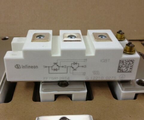 FF75R12RT4 1200V 75A IGBT Module Vce ((sat) ต่ํา ความแข็งแรงของวงจรสั้นสูง ความสูญเสียการสลับต่ํา ความโดดเดี่ยวสูงสําหรับเครื่องขับเคลื่อนอุตสาหกรรมและ UPS Inverters