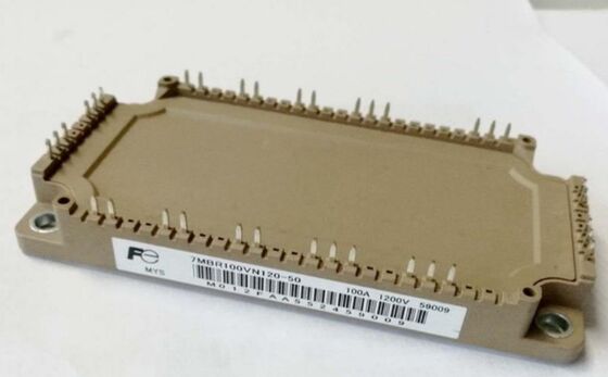 7MBR100VN120-50 1200V 100A PIM Module Integrated Rectifier and Inverter Loss Low High Isolation Built-in NTC Package Compact สําหรับเครื่องขับเคลื่อนมอเตอร์อุตสาหกรรมและ UPS