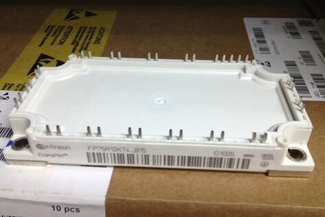 โมดูล PIM IGBT FP75R12KT4 B15 1200V 75A TRENCHSTOP™ IGBT4 การสูญเสียการสวิตช์ต่ำ ไดโอดเรียงกระแสและเบรกในตัว แผ่นฐานทองแดง NTC ความถี่สวิตช์สูงสำหรับไดรฟ์มอเตอร์