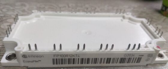 FP100R12KT4 1200V 100A PIM IGBT Module TRENCHSTOP™ IGBT4 Low VCE(sat) 2.1V ไดโอดเรียงกระแสและเบรกในตัว แผ่นฐานทองแดง NTC การสูญเสียการสวิตช์ต่ำ สำหรับมอเตอร์ไดรฟ์