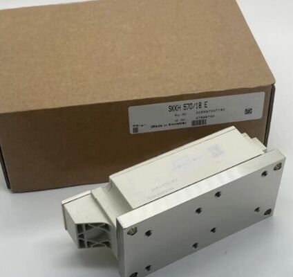 SKKH570/18E 1800V 570A Thyristor-Diode Module Dual Series Amplifying Gate Low VF 1.44V, 19kA Surge AlN ติดต่อความดันฐานเซรามิก UL รับรองสําหรับเครื่องเริ่มต้นอ่อน