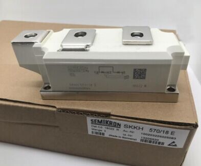 SKKH570/18E 1800V 570A Thyristor-Diode Module Dual Series Amplifying Gate Low VF 1.44V, 19kA Surge AlN ติดต่อความดันฐานเซรามิก UL รับรองสําหรับเครื่องเริ่มต้นอ่อน