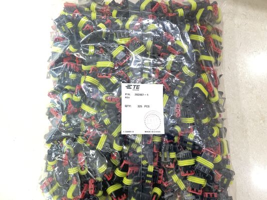 282087-1 4 ตําแหน่ง 2.5 มม Pitch Wire-to-Board Receptacle Crimp Housing Friction Lock Panel Mount Polarized UL 94V-0 4.5A การจัดอันดับสําหรับการกระจายไฟฟ้าและอุตสาหกรรม