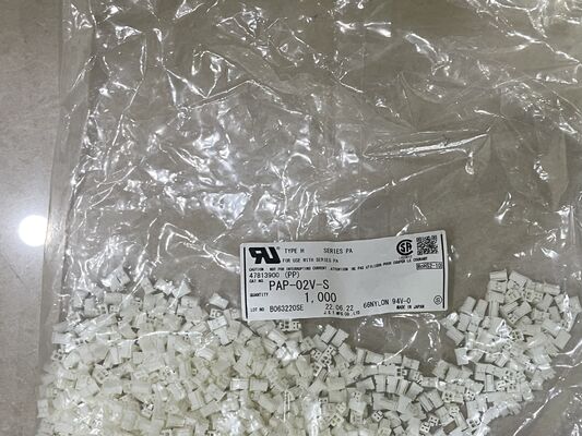 PAP-02V-S ขั้วต่อ 2 ตำแหน่ง ระยะพิทช์ 2.0 มม. ซีรีส์ PA ตัวเรือนแบบเสียบ ขั้วต่อแบบย้ำสาย การล็อคแบบบวก ขนาดกะทัดรัด พิกัด 3A 100V AC สำหรับการเชื่อมต่อสายกับแผงวงจรและแอปพลิเคชันความหนาแน่นสูง