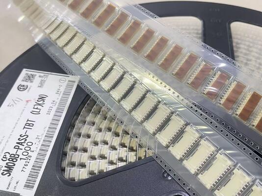 SM08B-PASS-TBT กะทัดรัด ทนทาน ปลอดภัย ยึดแน่น ไม่ต้องบัดกรี อเนกประสงค์ และเชื่อถือได้ – เหมาะอย่างยิ่งสำหรับพื้นที่จำกัดที่ต้องการการเชื่อมต่อ PCB ที่เสถียร