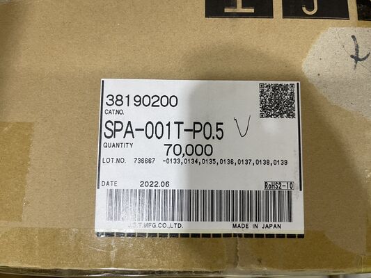 SPA-001T-P0.5 ตัวล็อคขนาดกะทัดรัดนำไฟฟ้าสูง ปลอดภัย เข้าสายง่าย ทนแรงสั่นสะเทือน เหมาะสำหรับ LED และภายในรถยนต์ 26-22 AWG