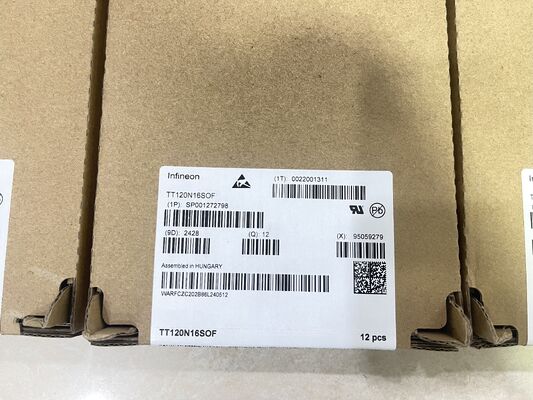 TT120N16SOFHPSA1 SCR โมดูล 1600V Vdrm 120A Itav ความดันติดต่อไฟกระชากสูง low loss เกรดอุตสาหกรรมสำหรับ power control