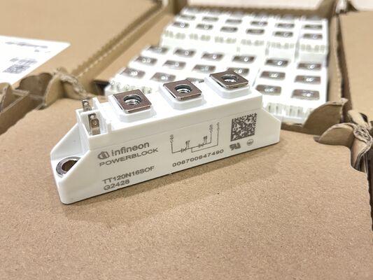 TT120N16SOFHPSA1 SCR โมดูล 1600V Vdrm 120A Itav ความดันติดต่อไฟกระชากสูง low loss เกรดอุตสาหกรรมสำหรับ power control