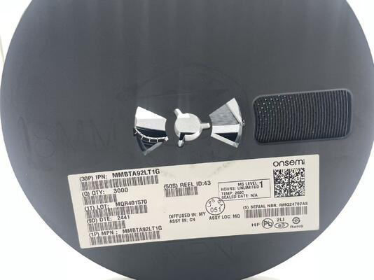 MMBTA92LT1G PNP ทรานซิสเตอร์ 300V VCEO 500mA Ic SOT-23 แรงดันไฟฟ้าสูงความอิ่มตัวต่ำการสลับอย่างรวดเร็วสำหรับโทรคมนาคมและอุตสาหกรรม